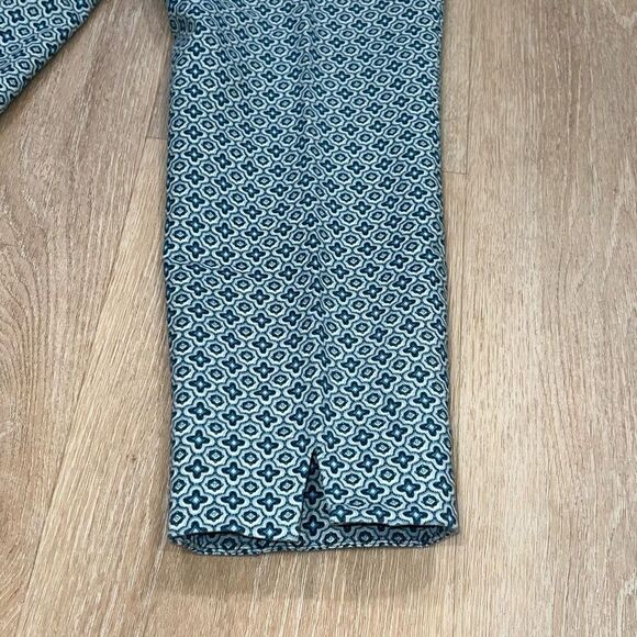 Cynthia Rowley, Geometric Print Stretch Trousers Pressed Front Pants, Women’s 6 - Picture 8 of 10